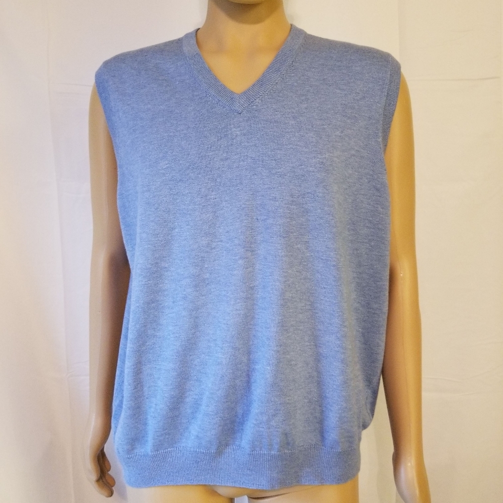 Brooks Brothers sweater vest light Blue Pima large